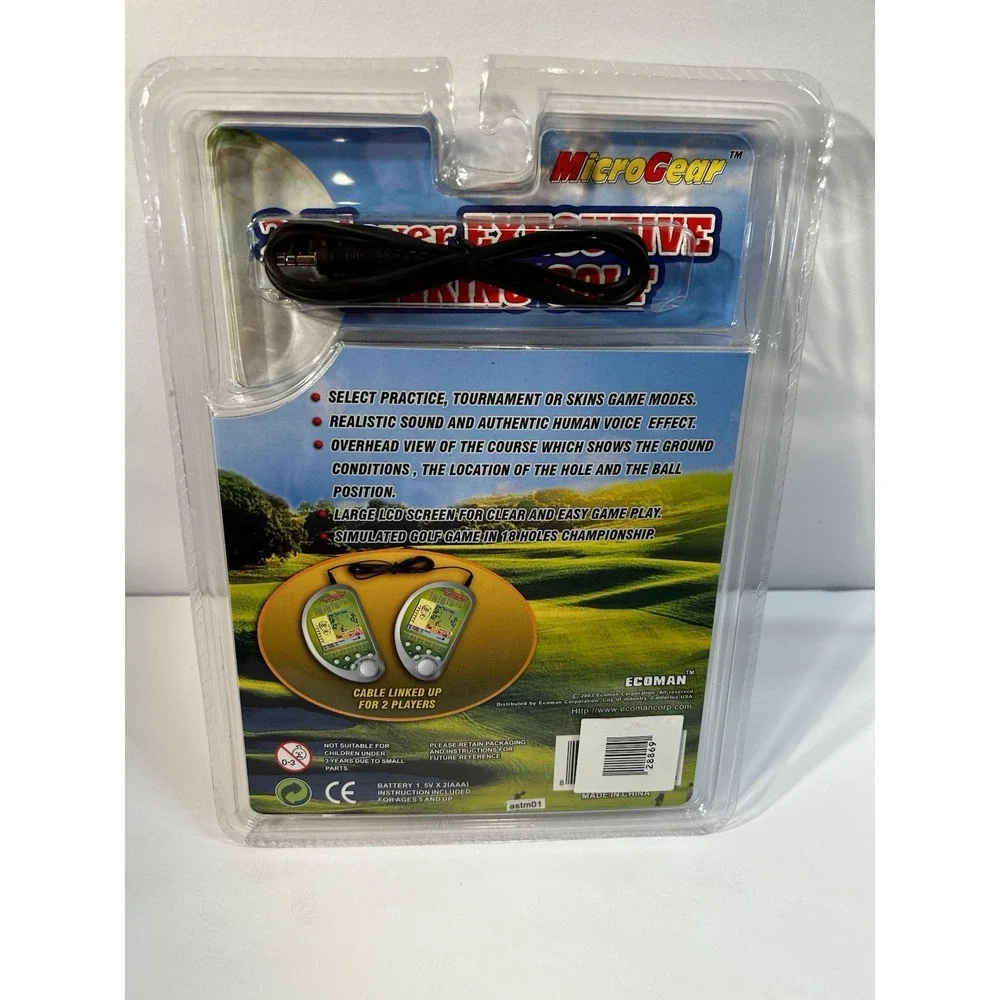 MicroGear 2 Player Executive Talking Golf Game Handheld Electronic Sealed New